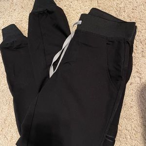 Figs black Zamora scrub pants joggers